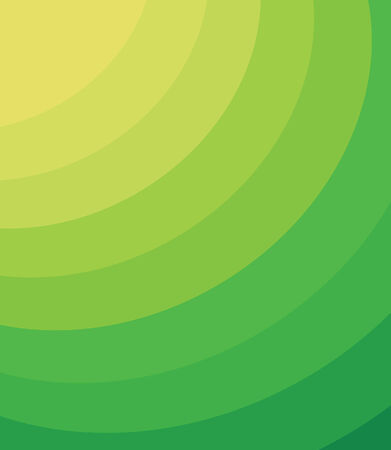 Green square divided by a circle on spheres. Vectorのイラスト素材