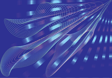 Abstract background, vector, stylized waves illustrationのイラスト素材