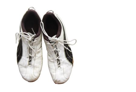 A pair of jogging shoes on a white background