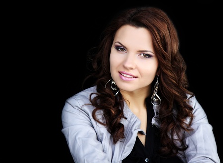 Portrait of smiling woman の写真素材
