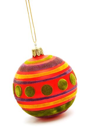 Christmas ball on white background. の写真素材