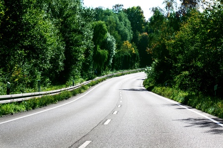Empty mountain road 
