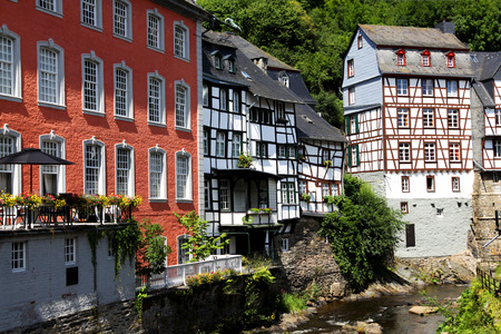 The Old Town of Monschau, Germanyの写真素材