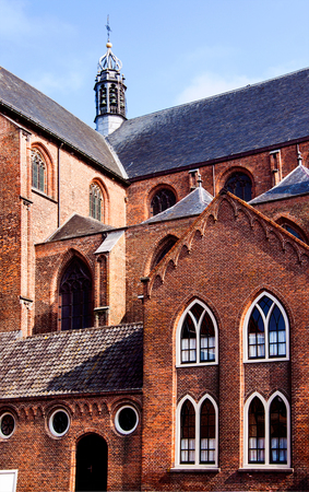 medieval architecture in Amsterdamの写真素材
