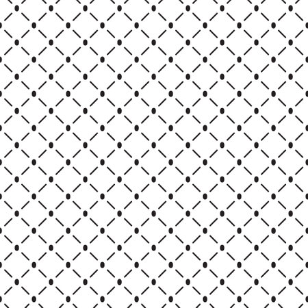 Seamless pattern of rhombuses and dots. Geometric white background.のイラスト素材