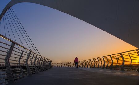 Dubai Water Canal - Tolerance Bridgeの写真素材