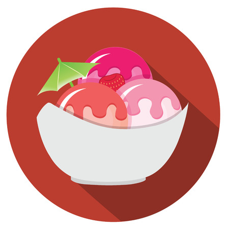 ice cream iconのイラスト素材