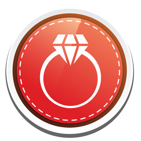 diamond ring symbolのイラスト素材