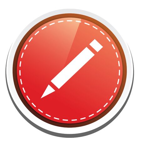 crayon buttonのイラスト素材