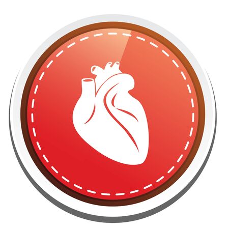 human heart iconのイラスト素材