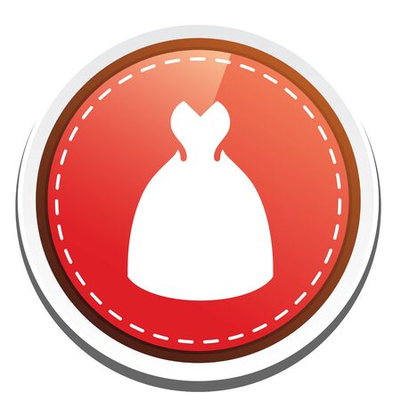 wedding    dress  buttonのイラスト素材