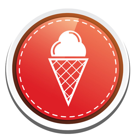 ice cream iconのイラスト素材