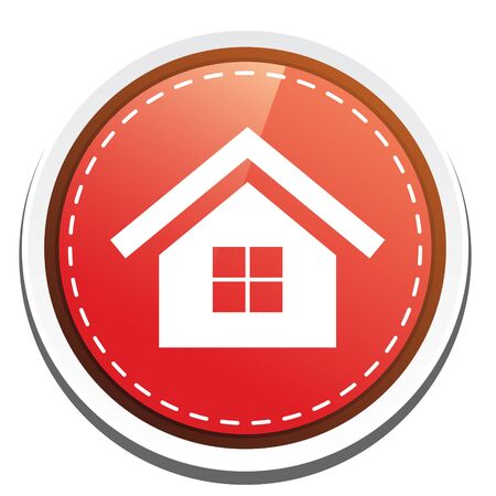 new home  buttonのイラスト素材