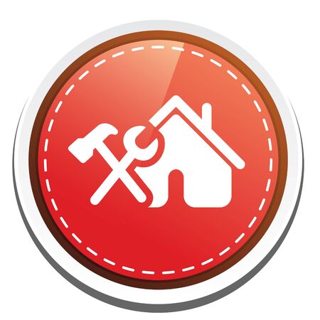 home construction iconのイラスト素材