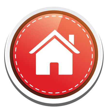 house buttonのイラスト素材