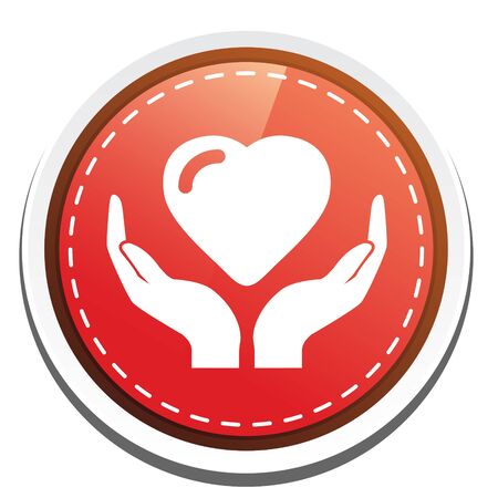 heart in hand  iconのイラスト素材