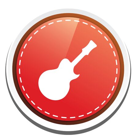 guitar iconのイラスト素材