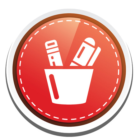 pen and pencil iconのイラスト素材