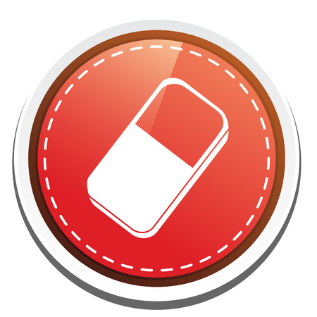 eraser  buttonのイラスト素材