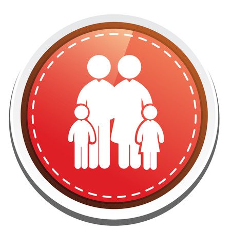 family  sign iconのイラスト素材