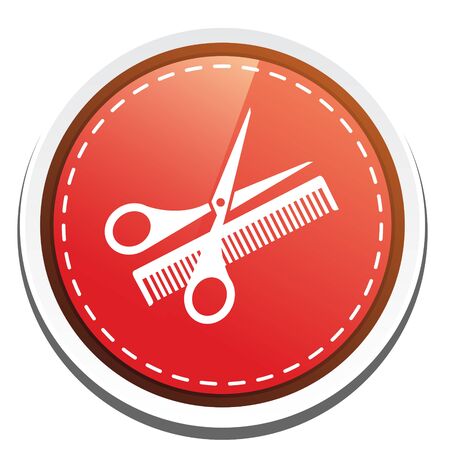 hair dresser iconのイラスト素材