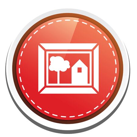 landscape photography iconのイラスト素材