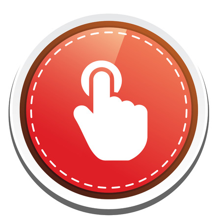 pointer hand iconのイラスト素材
