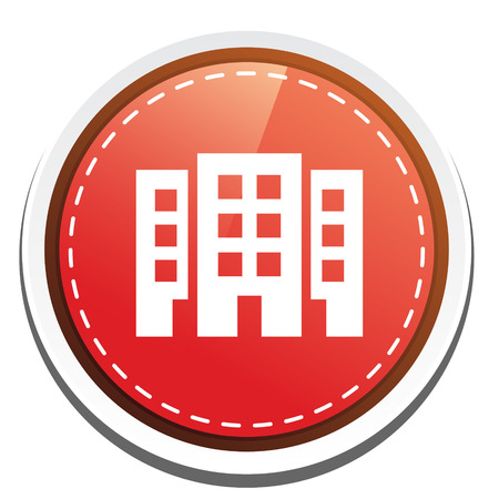 apartment building buttonのイラスト素材