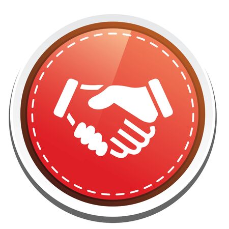 shake hands iconのイラスト素材