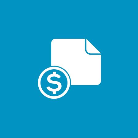 dollar document iconのイラスト素材