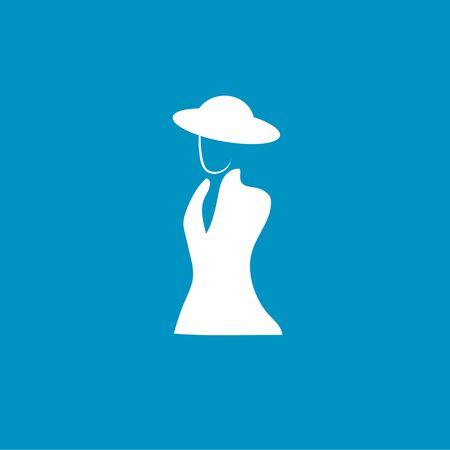 fashion model iconのイラスト素材