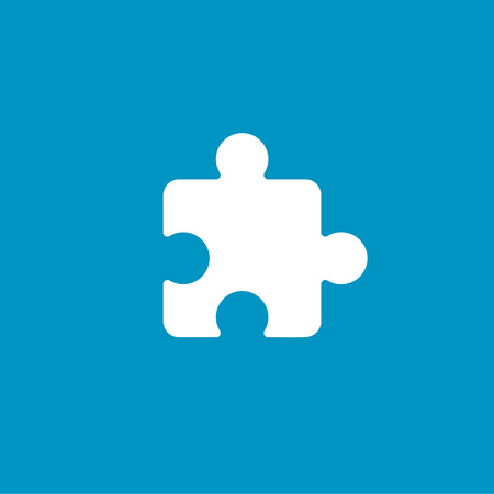 puzzle pieces iconのイラスト素材