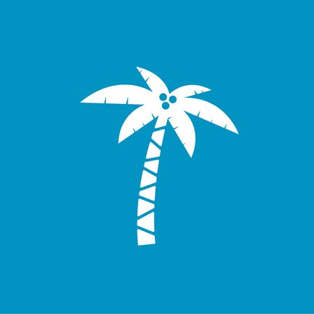 palm tree  buttonのイラスト素材
