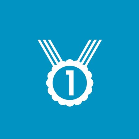 medal number one iconのイラスト素材