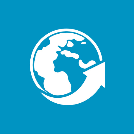 earth planet  arrowのイラスト素材
