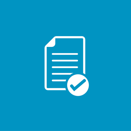document with Check mark sign iconのイラスト素材
