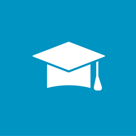 graduation cap iconのイラスト素材