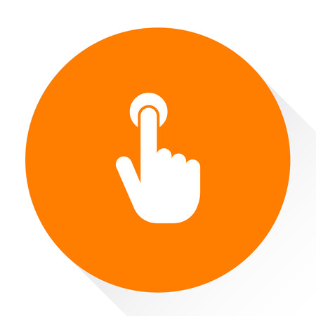 pointer hand iconのイラスト素材