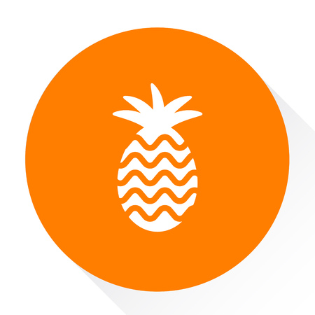 pineapple iconのイラスト素材