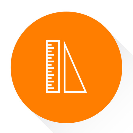 ruler triangle  buttonのイラスト素材