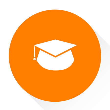 graduation cap iconのイラスト素材
