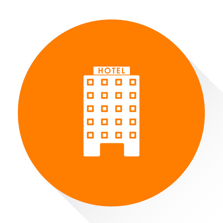 hotel building iconのイラスト素材