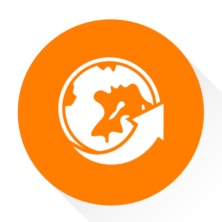 globe Arrow  iconのイラスト素材