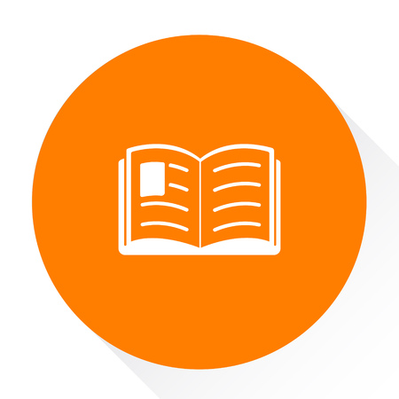 open book buttonのイラスト素材