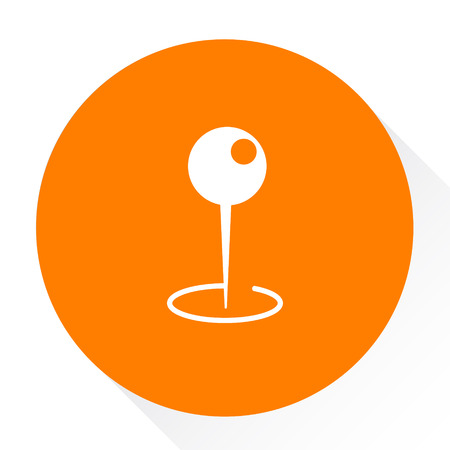 navigation pin iconのイラスト素材