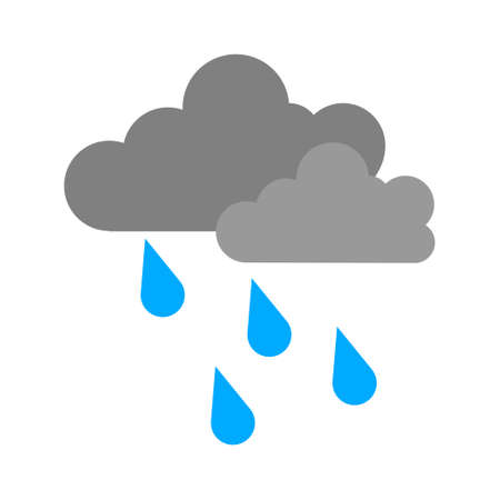 weather storm illustration,  sun rain symbol - weather storm iconのイラスト素材