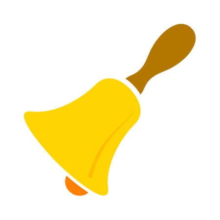 vector christmas bell illustration - holiday icon, xmas symbol - celebration iconのイラスト素材