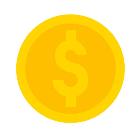 vector dollar money illustration isolated, investment business finance iconのイラスト素材