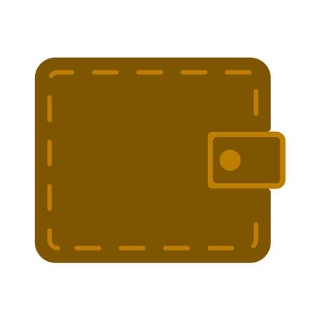vector money wallet illustration with dollar cash, financial icon - money savingのイラスト素材