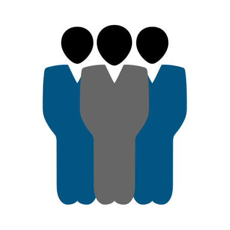communication icon - group of people, leadership conceptのイラスト素材